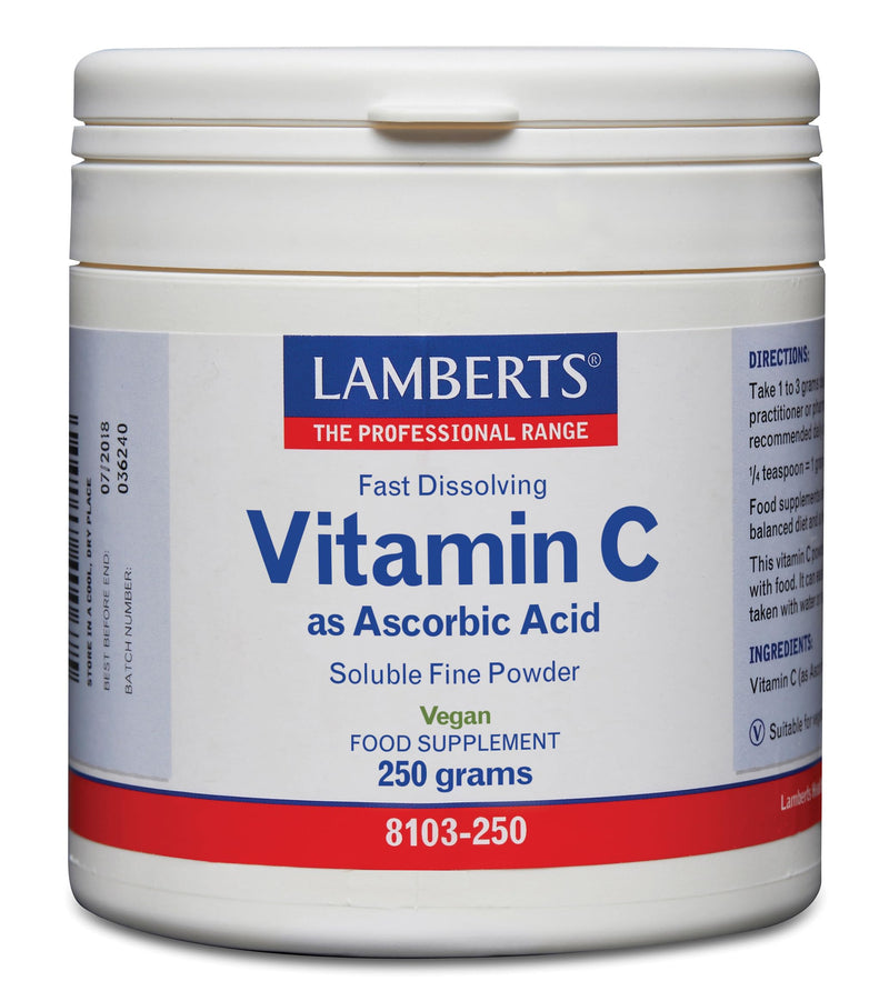 Lamberts Vitamin C Ascorbic Acid - 250g Powder