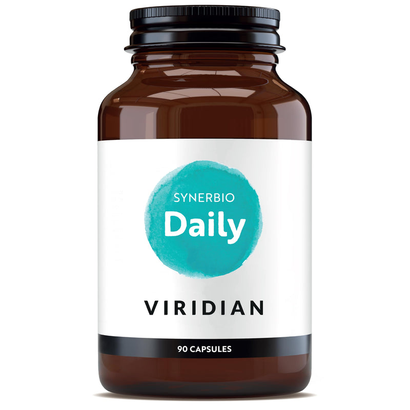 Viridian - Synerbio Daily - 90 Caps | Expert Formulation of Probiotics and Prebiotics for Gut Health | Supports Digestion, Non-Dairy, 1.5 Billion Bacteria Per Capsule | Ethically Sourced, No Fillers