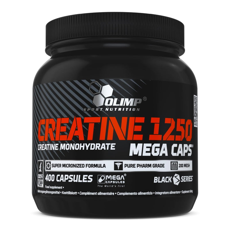 OLIMP SPORT NUTRITION Olimp Creatine 1250 Mega Capsules - Pack of 400 Capsules 400 Count (Pack of 1)
