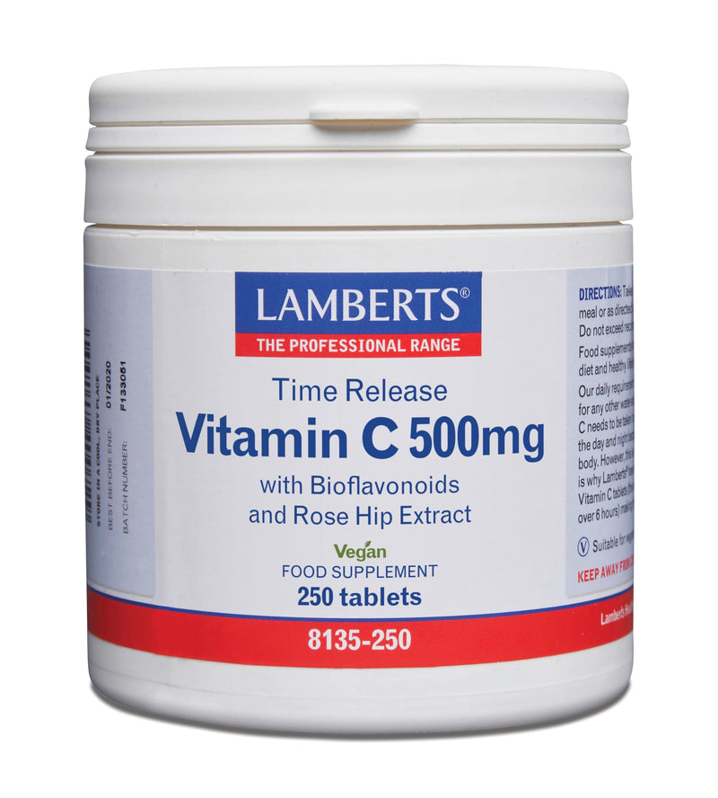Lamberts Vitamin C Sustained Release 500mg - 250 Tablets