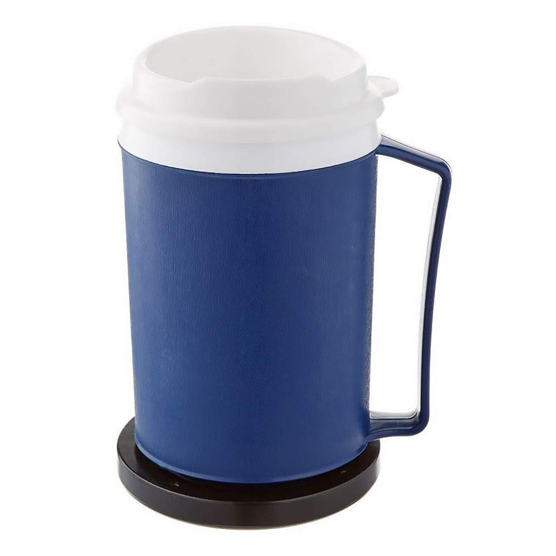 Homecraft Weighted Cup, 12 Oz. Weighted Mug with Lid & Internal Coaster with 8 oz. Additional Weight, Insulated Beverage Container with Secure Lid for Arthritis, Limited Grasp or Shaking Hands