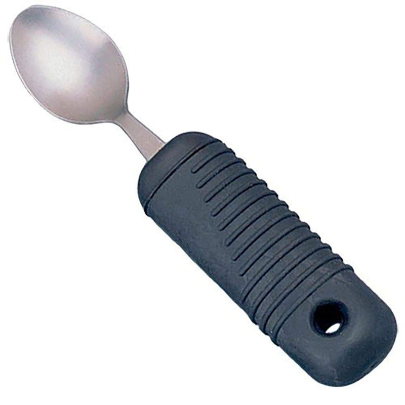 Homecraft Sure Grip Tablespoon, Stainless Steel Dinner Fork with Thick Rubber Handle, Comfortable and Easy to Hold Silverware with Grips for Weak Grasp, 8" Long Utensil with Good Grips 7.5 Inch