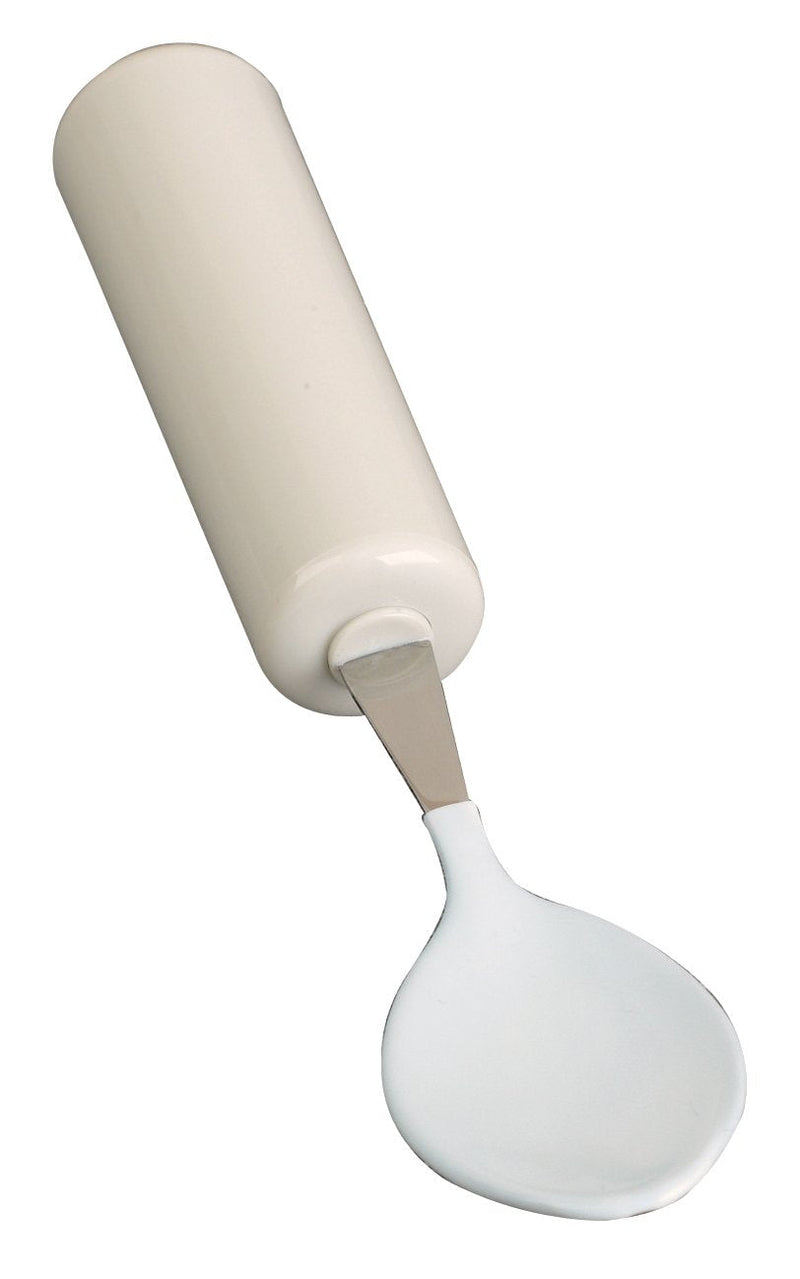HOMECRAFT Queens Cutlery, Soft-Coated Tablespoon (Eligible for VAT relief in the UK) Stainless Steel Adaptive Dining Utensil for Elderly, Disabled, Handicapped, Large Built-Up Handle for Good Grip Soft Coated Spoon