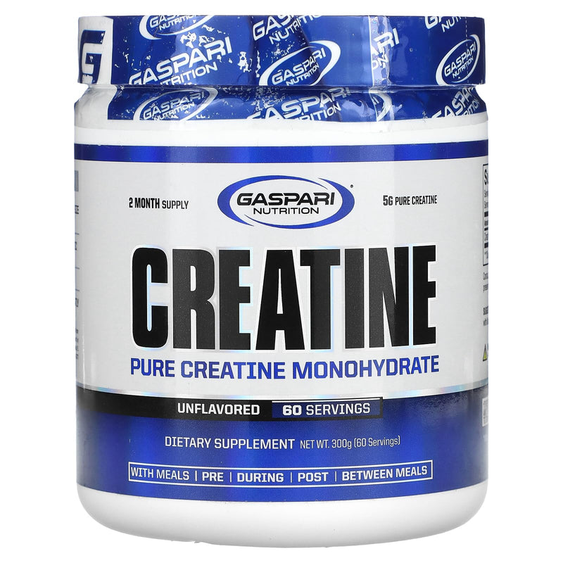 Gaspari Nutrition Qualitine 300 g Creatine Monohydrate Muscle Size and Strength Powder