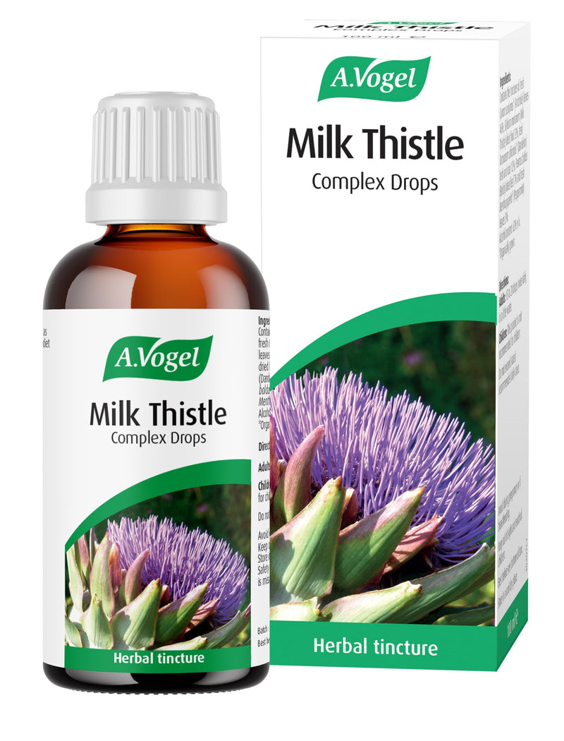 A.Vogel Milk Thistle Complex Drops 100 ml | Liquid Herbal Supplement with Milk Thistle + Artichoke, Dandelion, Peppermint & Boldo | Convenient Dropper for Daily Use 100 ml (Pack of 1)