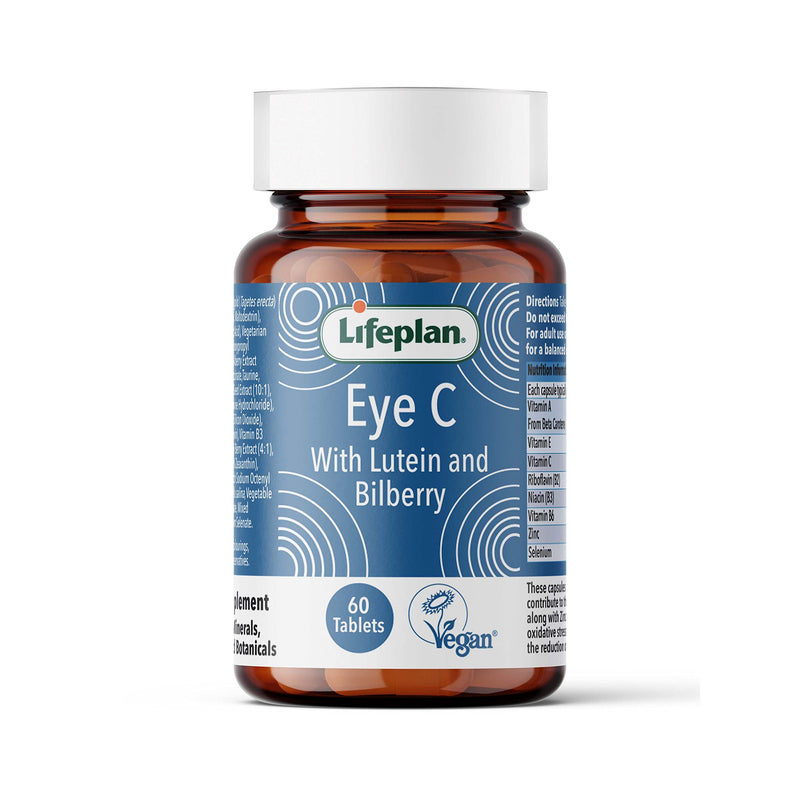 Lifeplan Eye 'C' with Lutein Bilberry & Zinc Capsules x 60. Helps Maintain Healthy Eyes 60 count (Pack of 1)