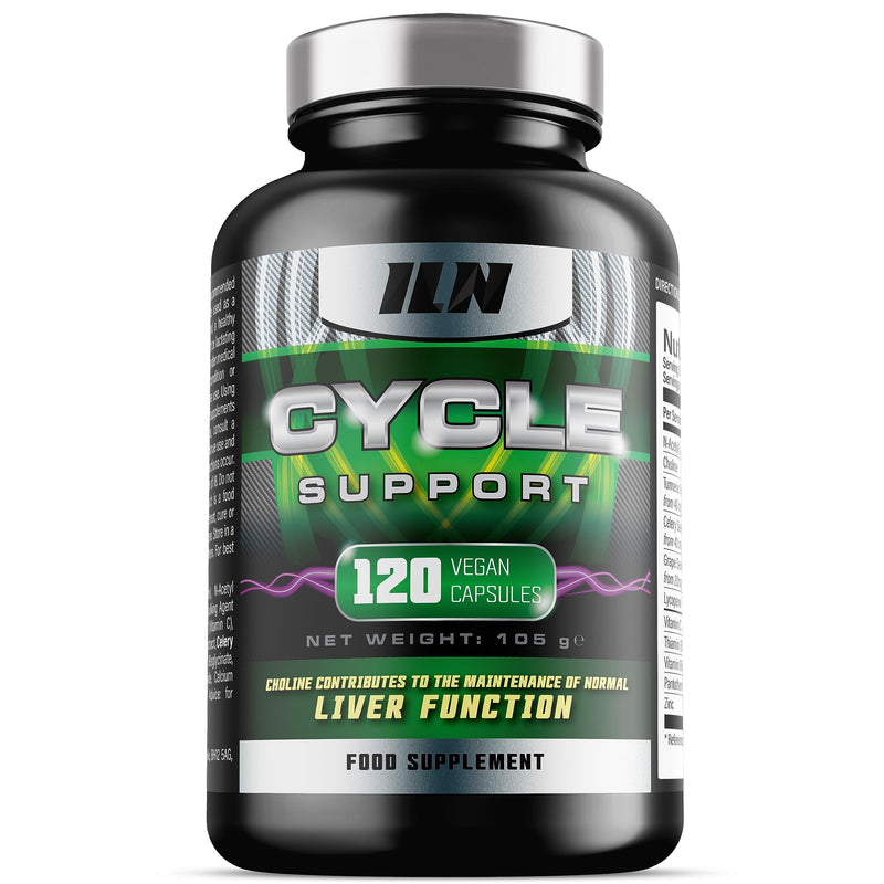 Cycle Support Supplement - NAC, Hawthorn Berry and with Choline for Normal Liver Function - Vegan and Vegetarian Suitable (120 Capsules) 120 count (Pack of 1)