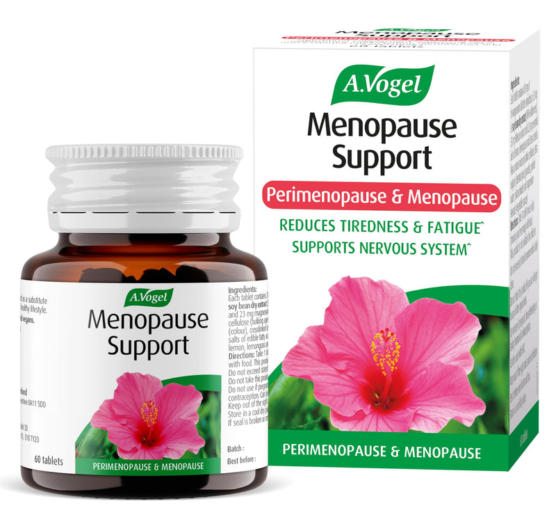 A.Vogel Menopause Support | Menopause Supplement | Support for Perimenopause & Menopause Symptoms | Soy Isoflavones, Magnesium & Hibiscus | 60 Tablets 60 count (Pack of 1)