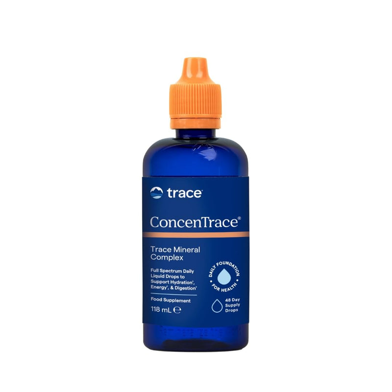 Trace Minerals ConcenTrace Mineral Drops | 118ml, 48 Servings | Supports Energy, Digestion, Bone Health & Hydration, 70+ Ionic Trace Minerals w/Magnesium, Chloride & Potassium