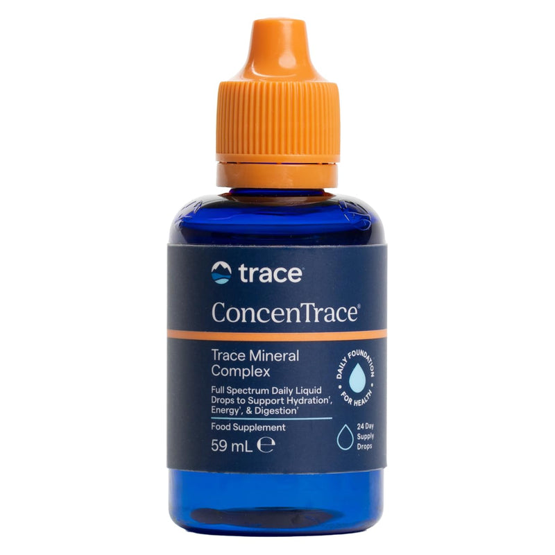 Trace Minerals ConcenTrace Mineral Drops | 59ml, 24 Servings | Supports Energy, Digestion, Bone Health & Hydration, 70+ Ionic Trace Minerals w/Magnesium, Chloride & Potassium