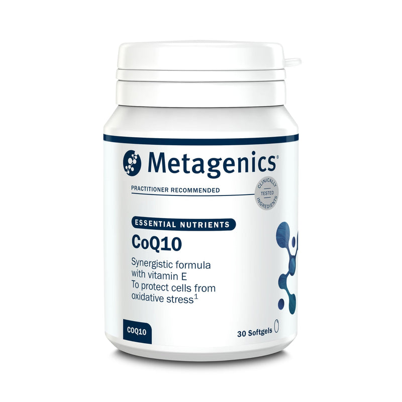 Metagenics - CoQ10 100 mg - High-Potency Coenzyme Q10 - with Vitamin E - for Cell Protection - 30 Capsules