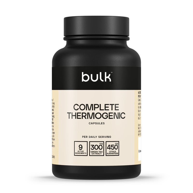 Bulk Complete Thermogenic, Pre-Workout With Caffeine, Chromium, Green Tea, Citrus Aurantium, Kola Nut, BioPerine, Cayenne Pepper, L-Tyrosine, L-Theanine, Pack of 270, 270 Servings, Packaging May Vary 270 count (Pack of 1)