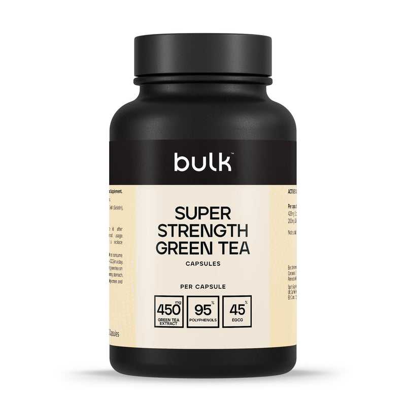 Bulk Super Strength Green Tea Capsules, 450 mg, Pack of 90, Packaging May Vary 90 count (Pack of 1)