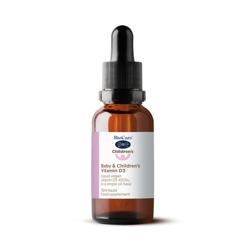 BioCare Baby & Children's Liquid Vitamin D3 - Vegan Vitamin D from Algae for Immune, Bone & Growth Support - 15ml 15 ml (Pack of 1)