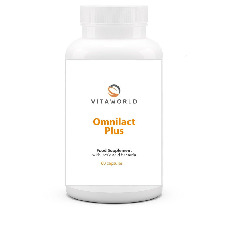 Vita World Omnilact Plus 60 Capsules Probiotics Bifidobacterium Lactobacillus Made in Germany