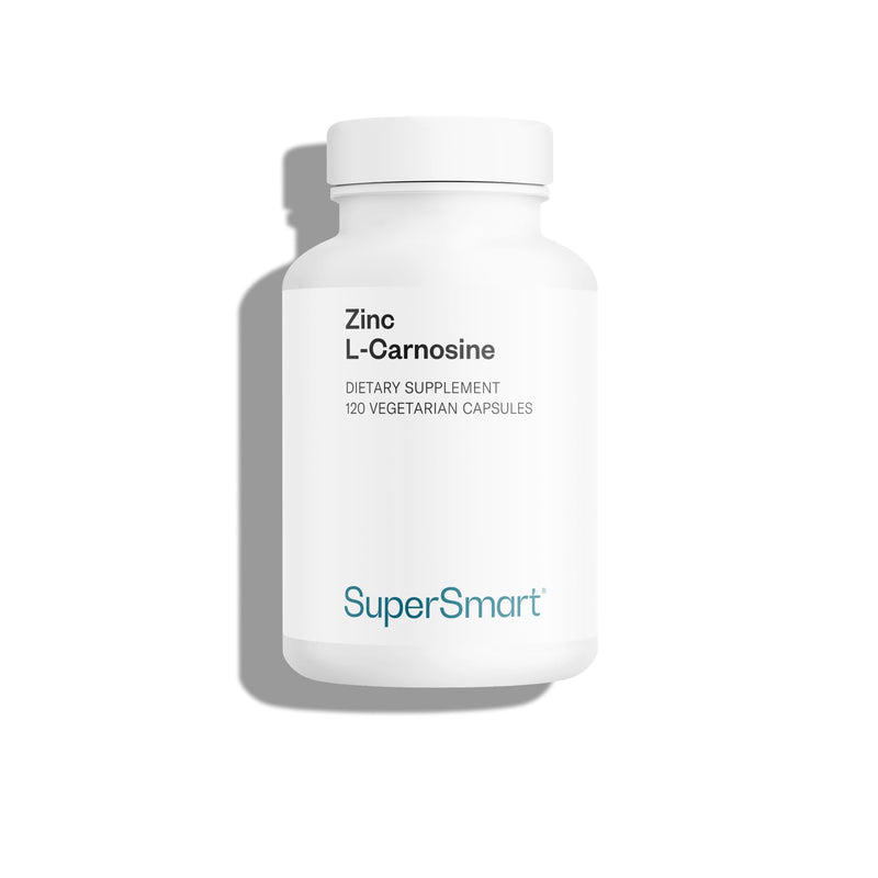 Supersmart - Zinc L-Carnosine - Gut Health & Anti Inflammatory Supplement - Help Reduce Acid Reflux | Non-GMO & Gluten Free - 90 Vegetarian Capsules