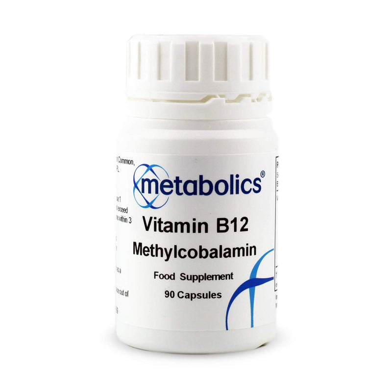 Vitamin B12 Methylcobalamin 1000mcg by Metabolics — Vitamin B12 Supplement Containing Only Methylcobalamin — Contributes to the Reduction of Tiredness & Fatigue | Additive Free