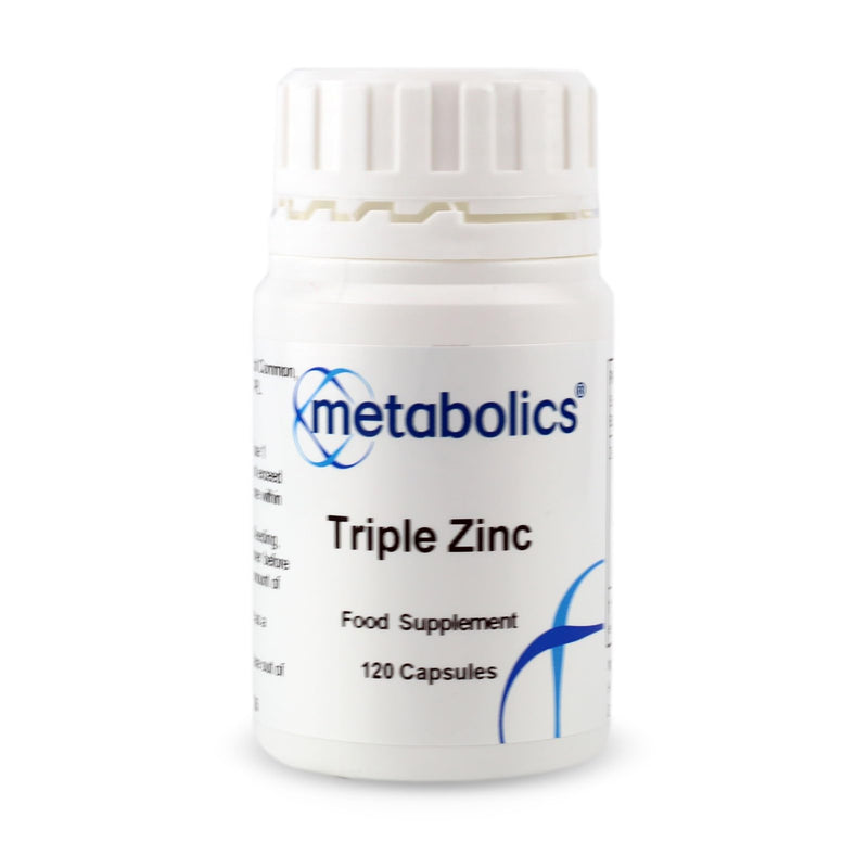 Triple Zinc Complex by Metabolics | Supporting A Healthy Immune System | Zinc Supplement Containing Zinc Picolinate, Zinc Citrate & Zinc Sulfate | 26.5mg Per Capsule — Additive Free