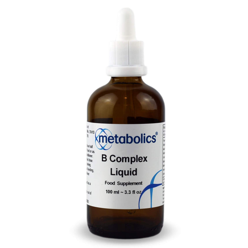 Vitamin B Complex Liquid Drops — Contains Vitamin B12 Methylcobalamin & Adenosylcobalamin + B1, B2, B3, B5, B6, B7, Choline Folate & Biotin | All from Bio-Available Forms — Additive Free 100 ml (Pack of 1) Adults