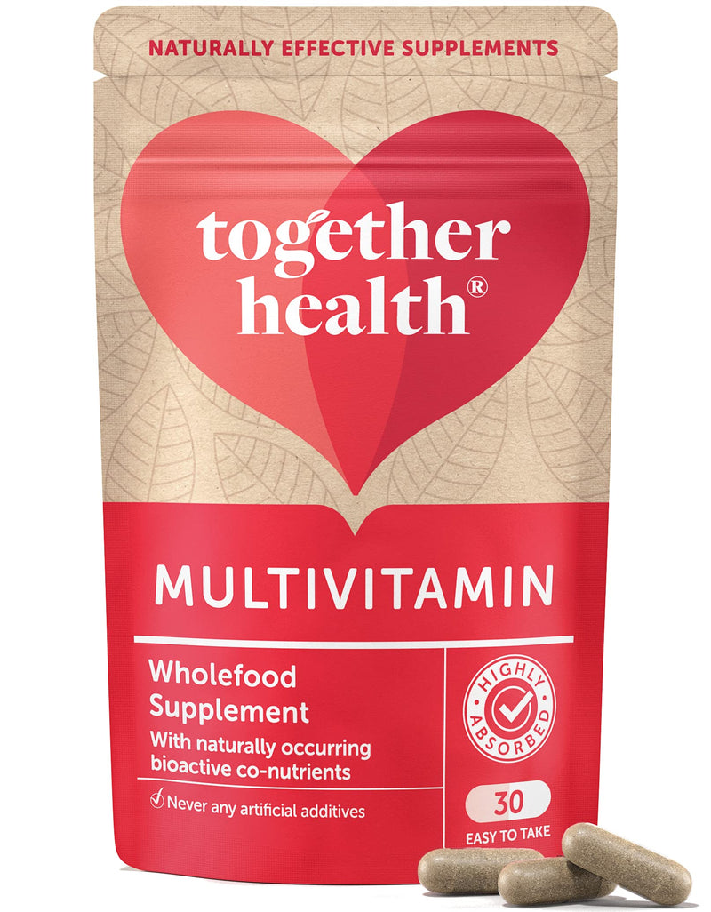 Multi VIT & Mineral – Together Health – Everyday Nutrient Top-Up – 24 Whole Food & Plant-Based Nutrients – Vegan Friendly – Made in The UK – Pack of 3-90 Vegecaps 1 count (Pack of 3)