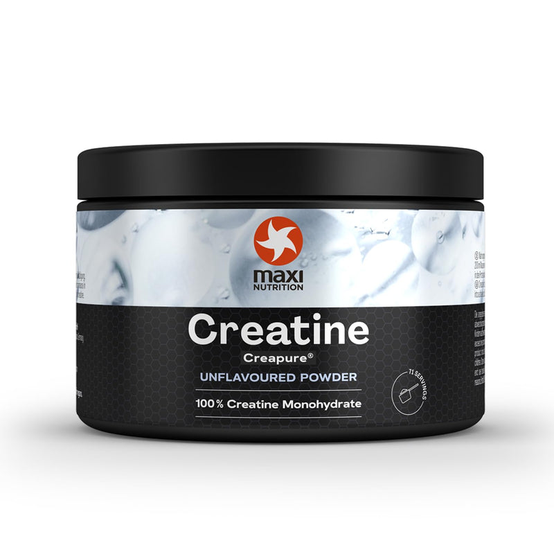MaxiNutrition 100 Percent Creatine monohydrate, (Creapure) 250g, high dose and Pure creatine Powder for Maximum Performance During Your Training, Unflavoured unflavoured creapure 250 g (1er Pack)