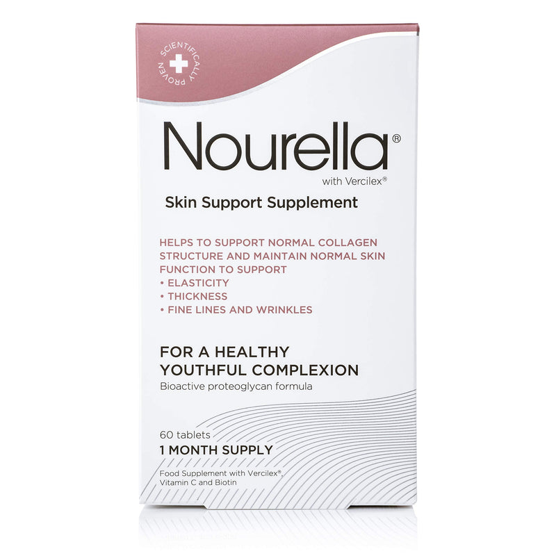 Active Skin Support Food Supplement with Vercilex, Vitamin C and biotin 60 Tablets (1 Month Supply)