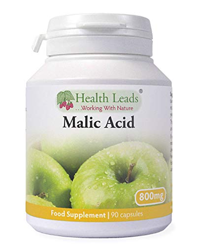 Malic Acid 800mg x 90 Capsules (No Magnesium Stearate)