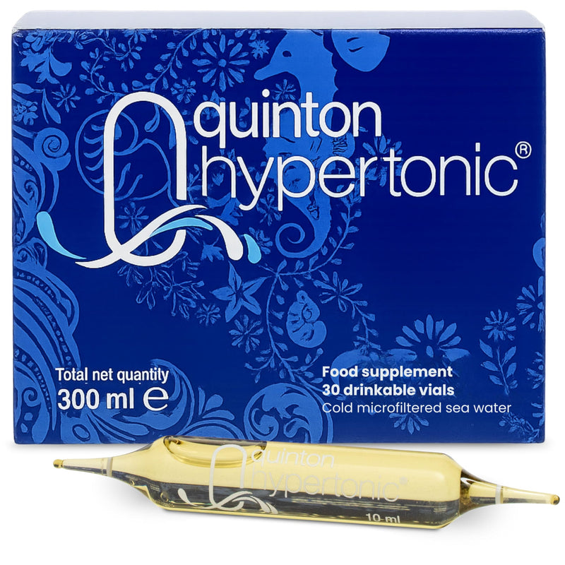 Quinton Electrolyte Mineral Supplement – Natural Liquid Ampoules for Hydration & Recovery – Magnesium & Trace Elements – Marine Plasma Hypertonic 1