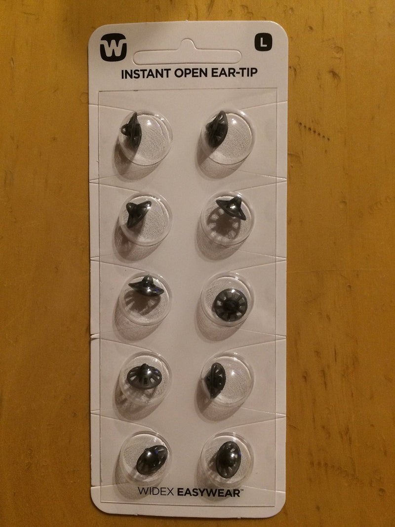 Widex Instant Open Ear Tip Size L Pack of 10 for Ex Headphones