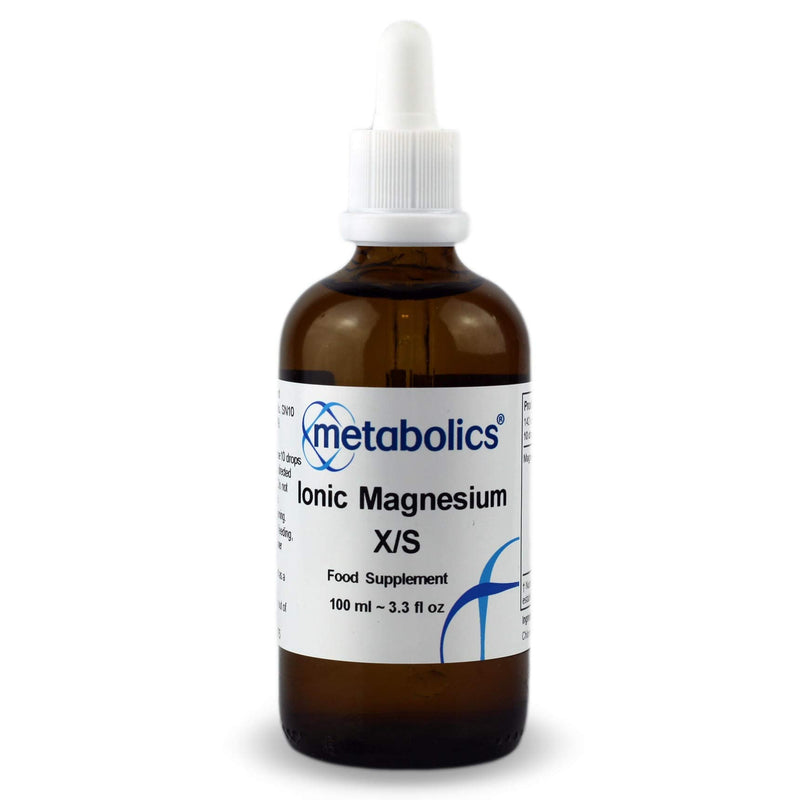 Metabolics Ionic Magnesium XS Liquid 10.6mg Chloride Form Low Dose — UK Made GMP Certified — Magnesium Contributes to Normal Muscle Function — Vegan Drops — 100ml 100 ml (Pack of 1)