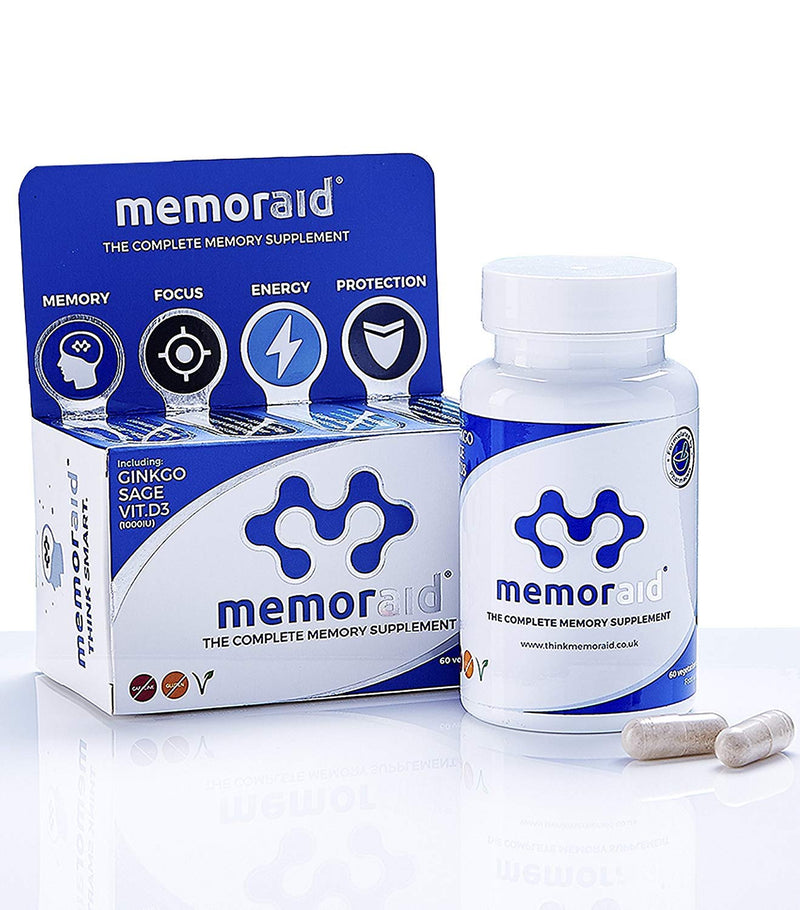 Brain Supplement | Vegan | 60 Caps, 15 Ingredient Nootropic, Ginkgo Biloba, Blueberry Extract, Ginseng, Sage with Brain Vitamins, Vitamin D, Vitamin B Complex, Vitamin B12, Vitamin E,Selenium 1