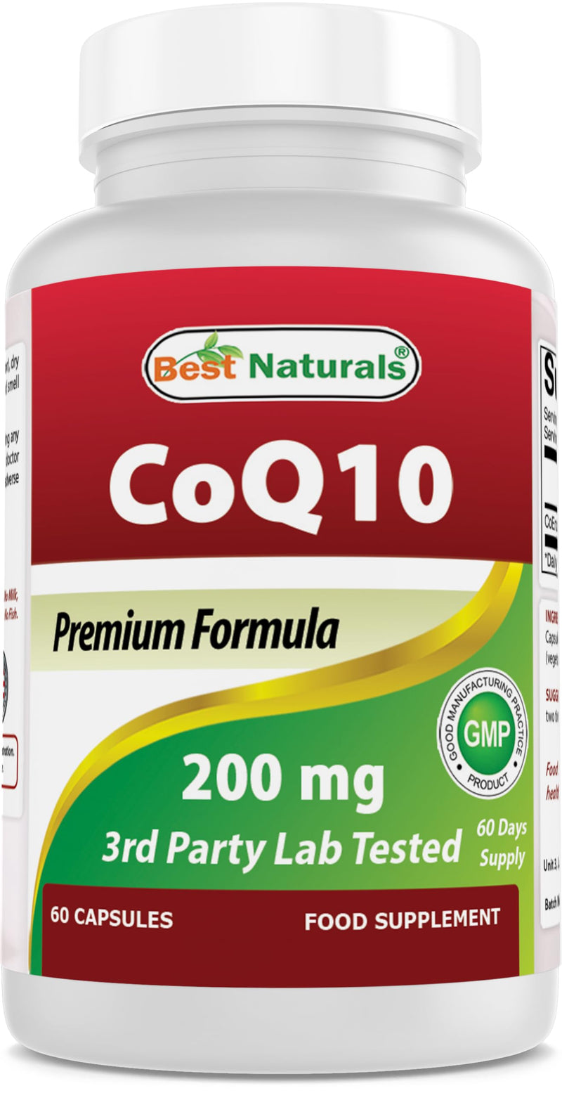 Best Naturals COQ10 200 mg, 60 Capsules
