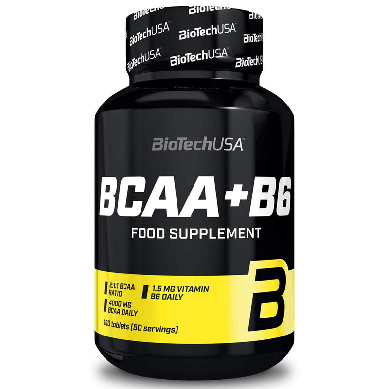 Biotech BCAA Plus B6 Supplement - Pack of 100 Tablets