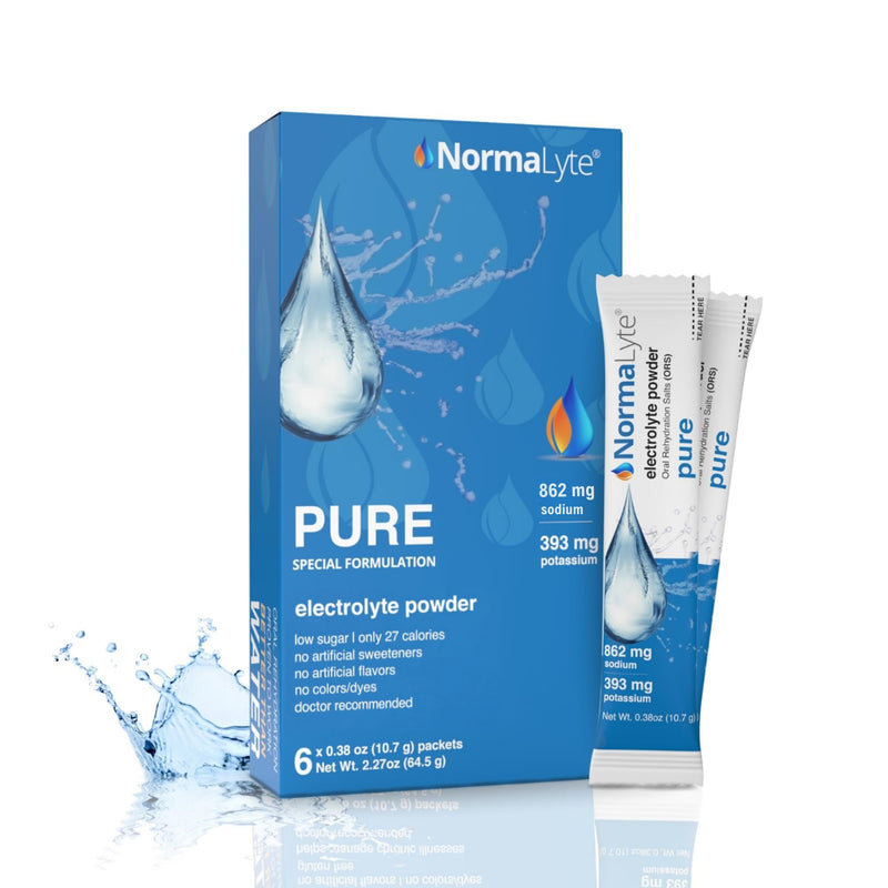 NormaLyte Oral Rehydration Salts, Pure, 6 Pk (Yields 500mL per Pack)