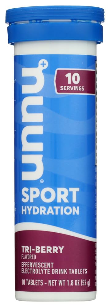 Nuun Active: Tri-Berry Electrolyte Enhanced Drink Tablets (3-Pack of 10 Tablets)