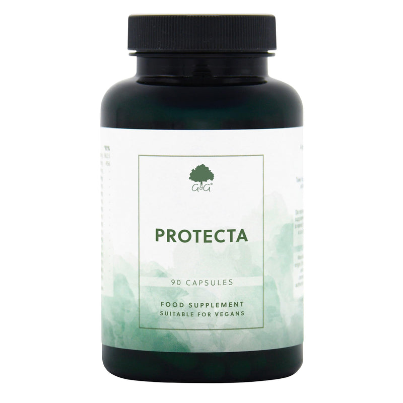 Protecta Immune Formula Supplement - 90 Vegan Capsules - Supports the Normal Function of the Immune System - Vitamin A, B, C, D - Mineral Complex - Non-GMO, Made in the UK - G&G Vitamins