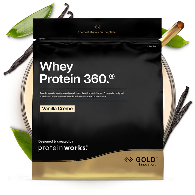 Protein Works | Whey Protein 360 - GOLD Innovation, Whey Protein Powder, Premium Tri-Protein Blend, Digestive Enzymes, 12 Vitamins & Minerals, French Vanilla, 20 Servings, 600g 20 Shakes (600g)