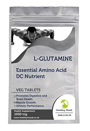 L-Glutamine 1000mg Essential Amino Acid 180 Vegetarian Tablets Pills Health Food Supplements Nutrition HEALTHY MOOD