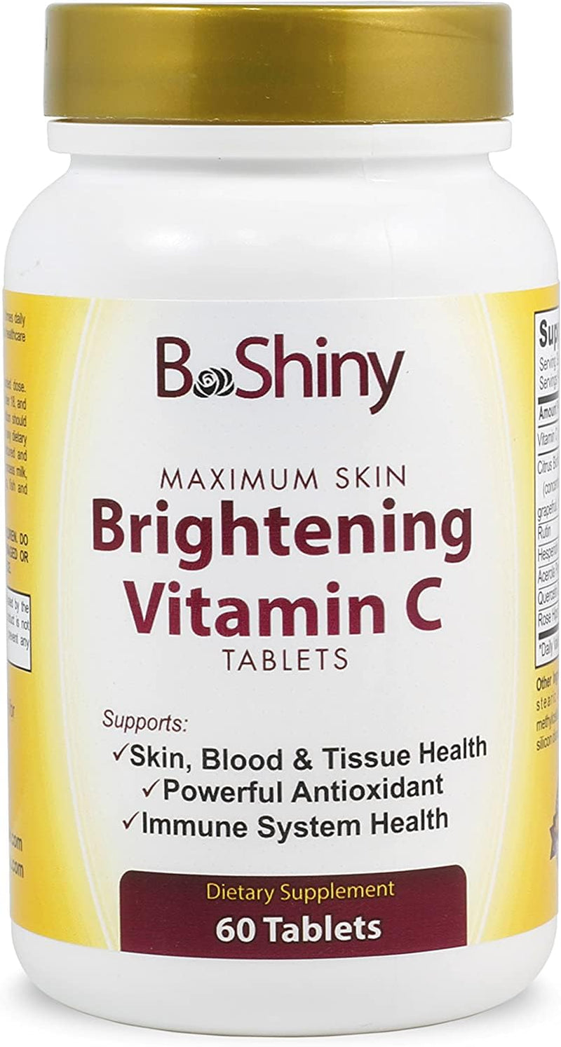 Vitamin C 1000mg Tablets with Rose Hips and Citrus Bioflavonoids, 60 Vegan Tablets, Food Supplement