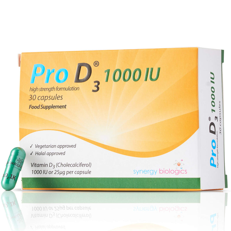 1000 IU Capsules | Premium Vitamin D3 | 30 Capsules | Gelatine Free, Lactose Free, Dairy Free, Nut Free | Suitable for Vegetarians, Halal & Kosher Diets | Made in The UK