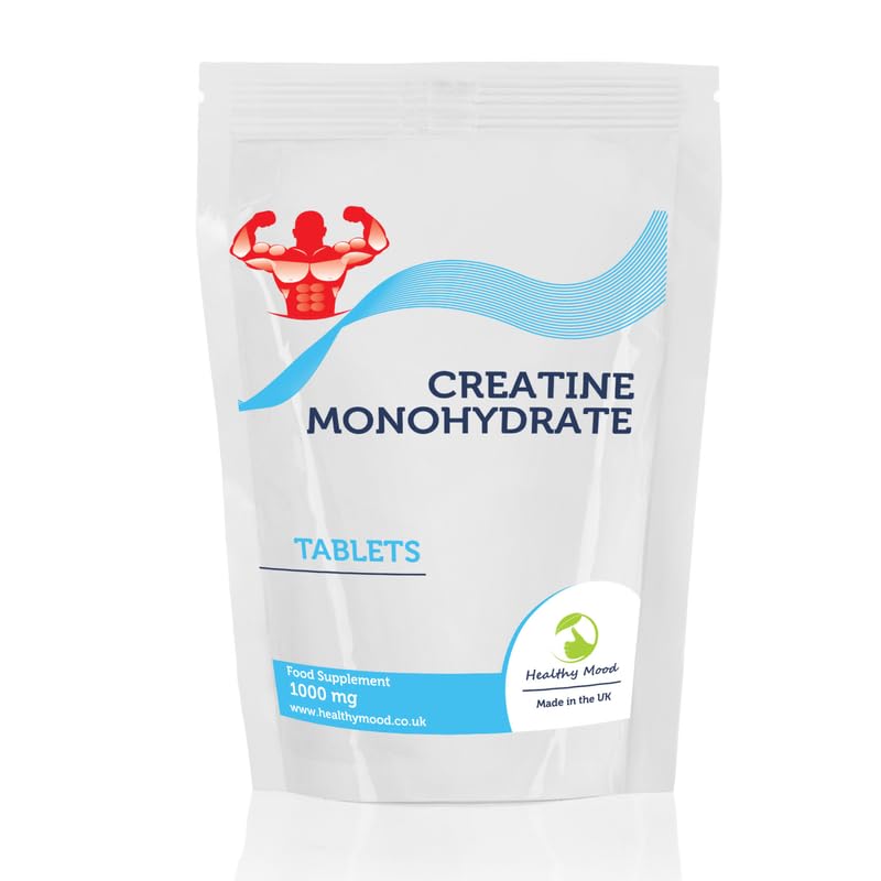 Creatine Monohydrate 1000mg 120 Tablets Pills Nutrition Health Food Supplements HEALTHY MOOD UK