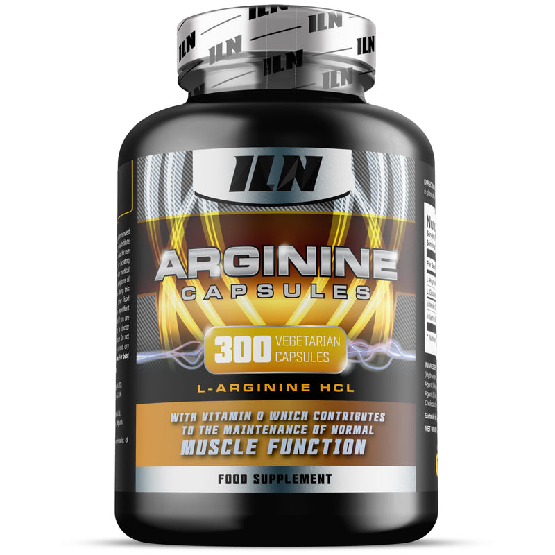 L Arginine Capsules - 2600mg L-Arginine Supplement with Added L-Glutamine, Vitamin B12 & D3 - Nitric Oxide Supplements for Men & Women - 300 Vegetarian Capsules 300 count (Pack of 1)