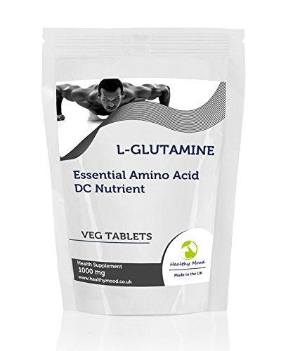 L-Glutamine 1000mg Essential Amino Acid 90 Vegetarian Tablets Pills Health Food Supplements Nutrition HEALTHY MOOD