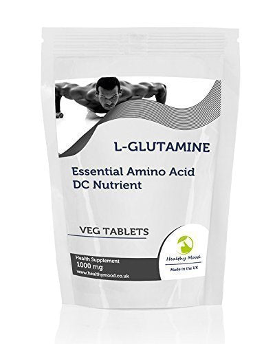 L-Glutamine 1000mg Essential Amino Acid 180 Vegetarian Tablets Pills Health Food Supplements Nutrition HEALTHY MOOD