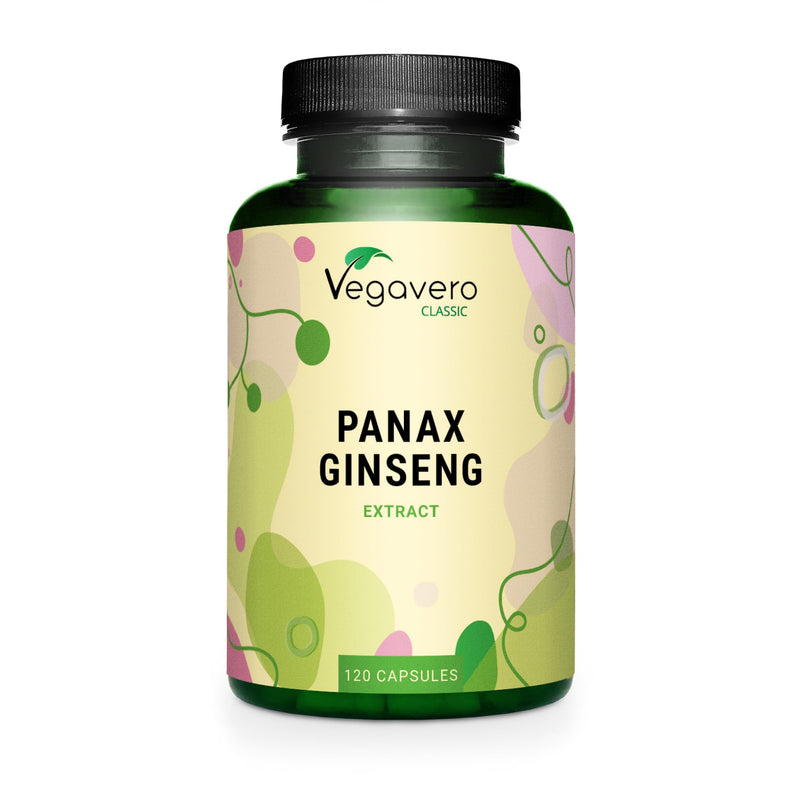Vegavero Panax Ginseng | 4,800 mg (8:1 Extract) | with 20% Ginsenosides | NO Additives | 120 Vegan Capsules | Korean Red Ginseng
