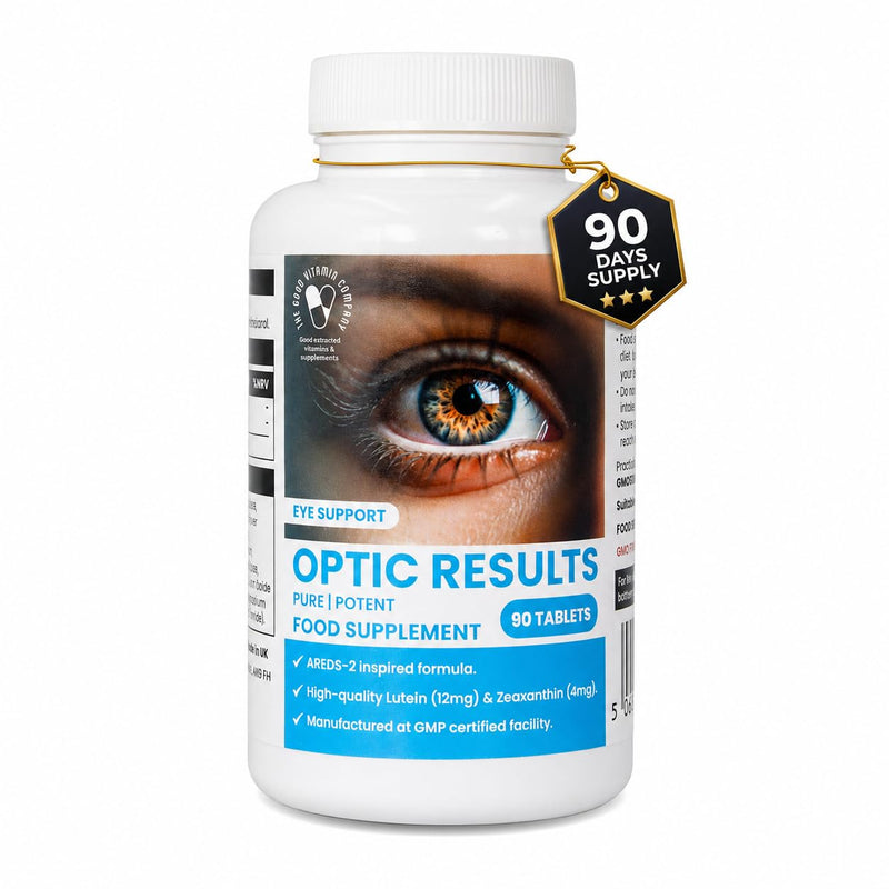 Simple Eye Health Supplement for Screen Users & Digital Lifestyles – Lutein & Zeaxanthin Tablets – Carotenoids - Supports Vision in a Digital World – 1-A-Day – UK Made - 90 Vegan GMO-Free Tablets