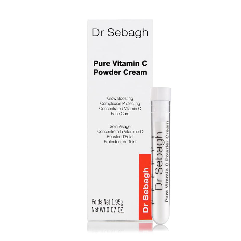 Dr Sebagh – Vitamin C Powder Cream (1.95g) Travel Size [Clinically Proven Radiance] – Vitamin C Cream for Face – Glow Boosting Skincare – Vitamin C Cream for Dark Spots, Eye, Face & Acne
