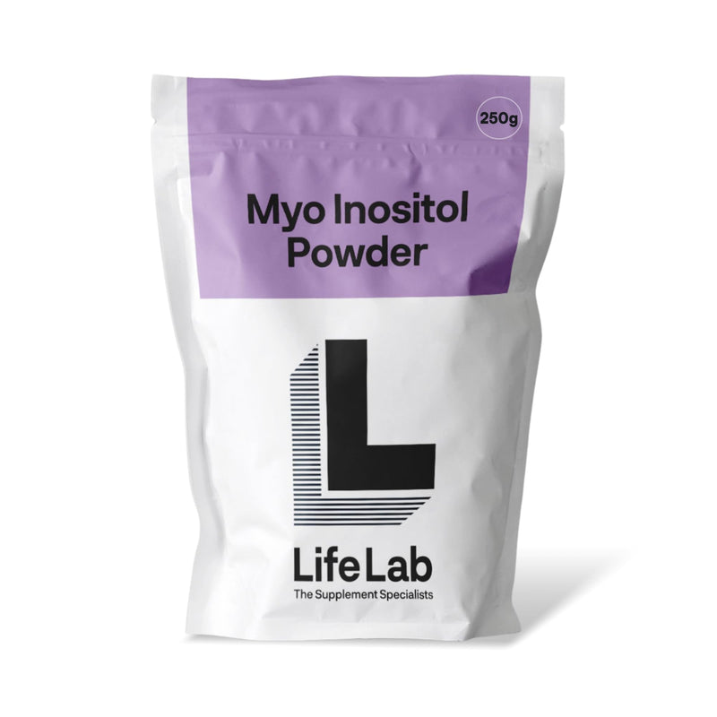 Myo Inositol Powder 250g- Pure Myo Inositol Supplement for Hormonal Balance - Mood Support Vegan Myo Inostiol Powder 99.5 High Purity by LifeLab Supplements 250 g (Pack of 1)