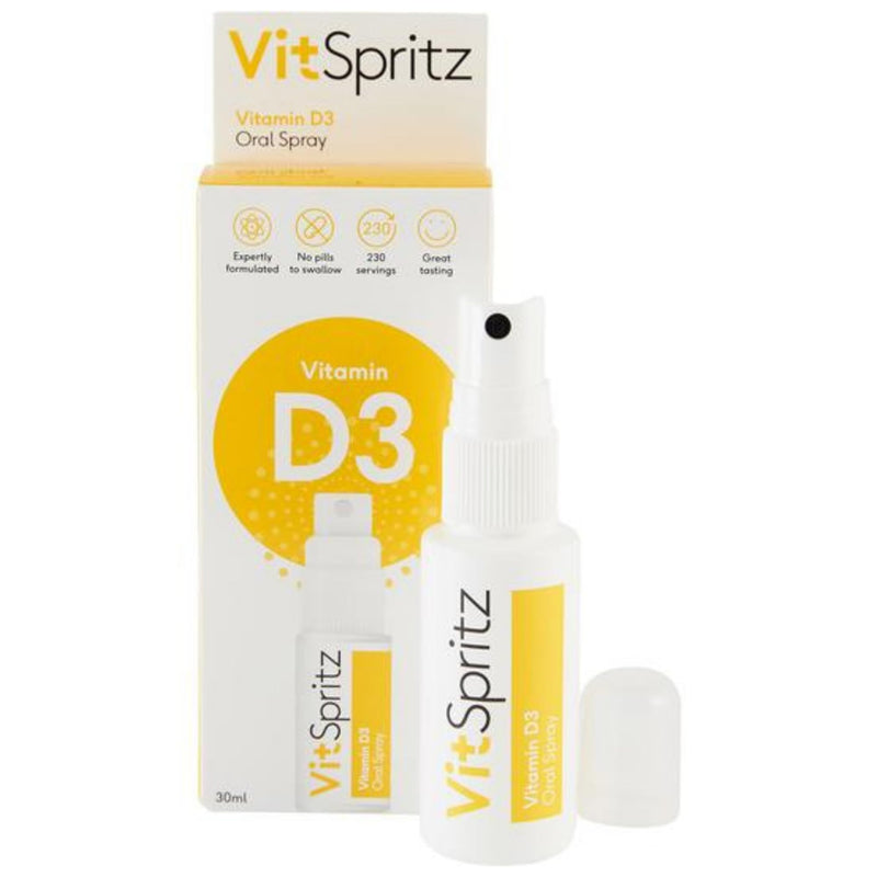 Vitamin D3 Oral Spray 3000 IU - High Strength Vitamin D Supplement, Orange Flavour, Vegetarian Vitamins for Immune Support & Bone Health, British Fast Absorption VIT D Spray Supplements