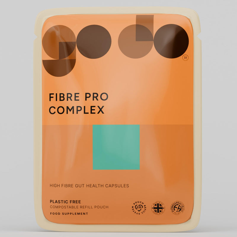 Fibre Pro Complex Capsules - Inulin Powder - Husk Powder - Lactobacillus Acidophilus for Digestive System - Supplement 60 Capsules